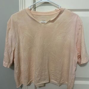 Pink Cropped Tee